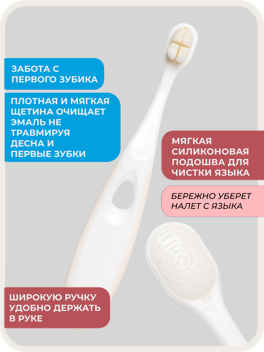 Зубная щетка классическая Чистый Зуб от 0 лет 1 шт. - фото 4