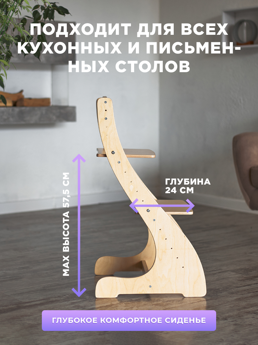 Стульчик для кормления Klikkin классический - фото 8