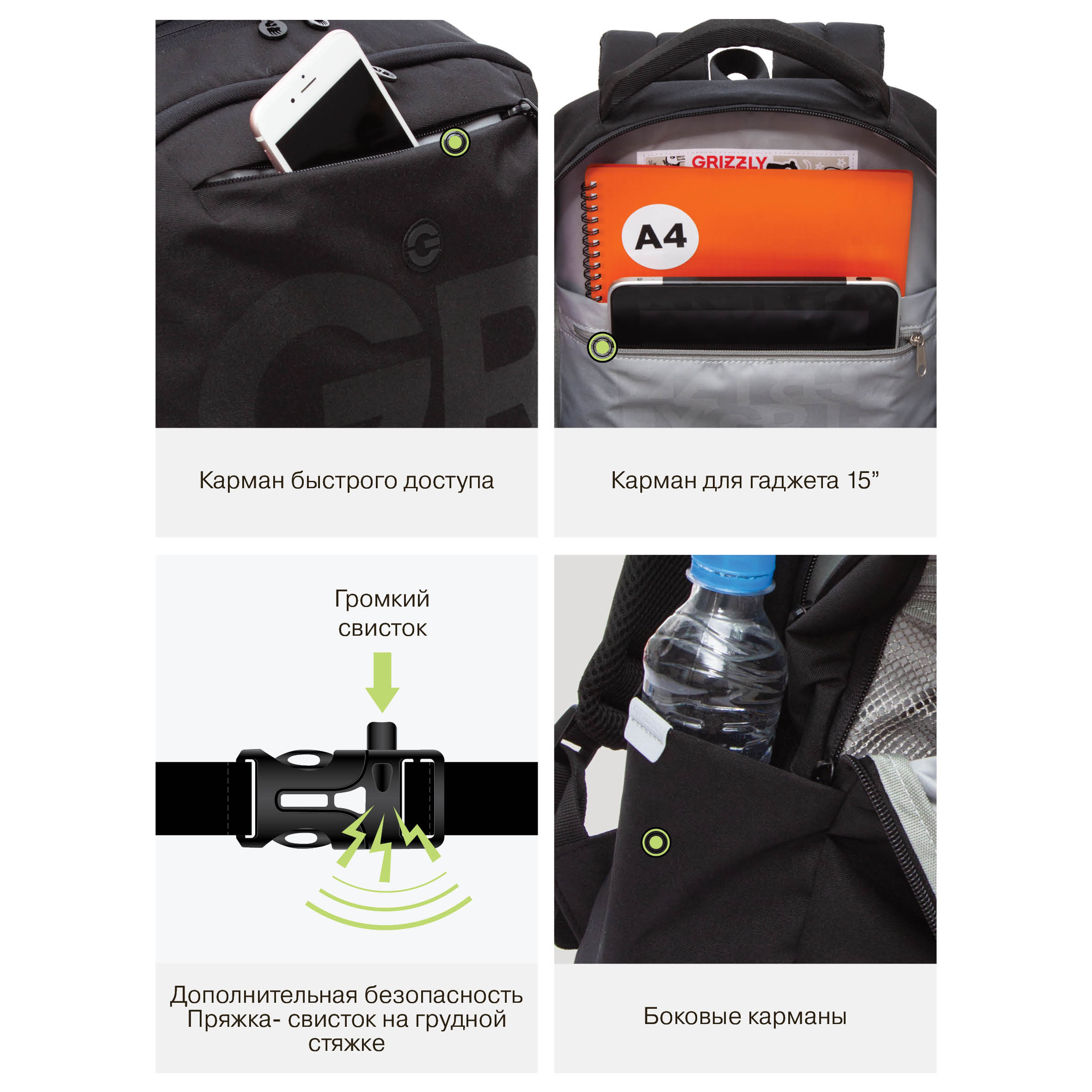Рюкзак Grizzly для мальчика - фото 11