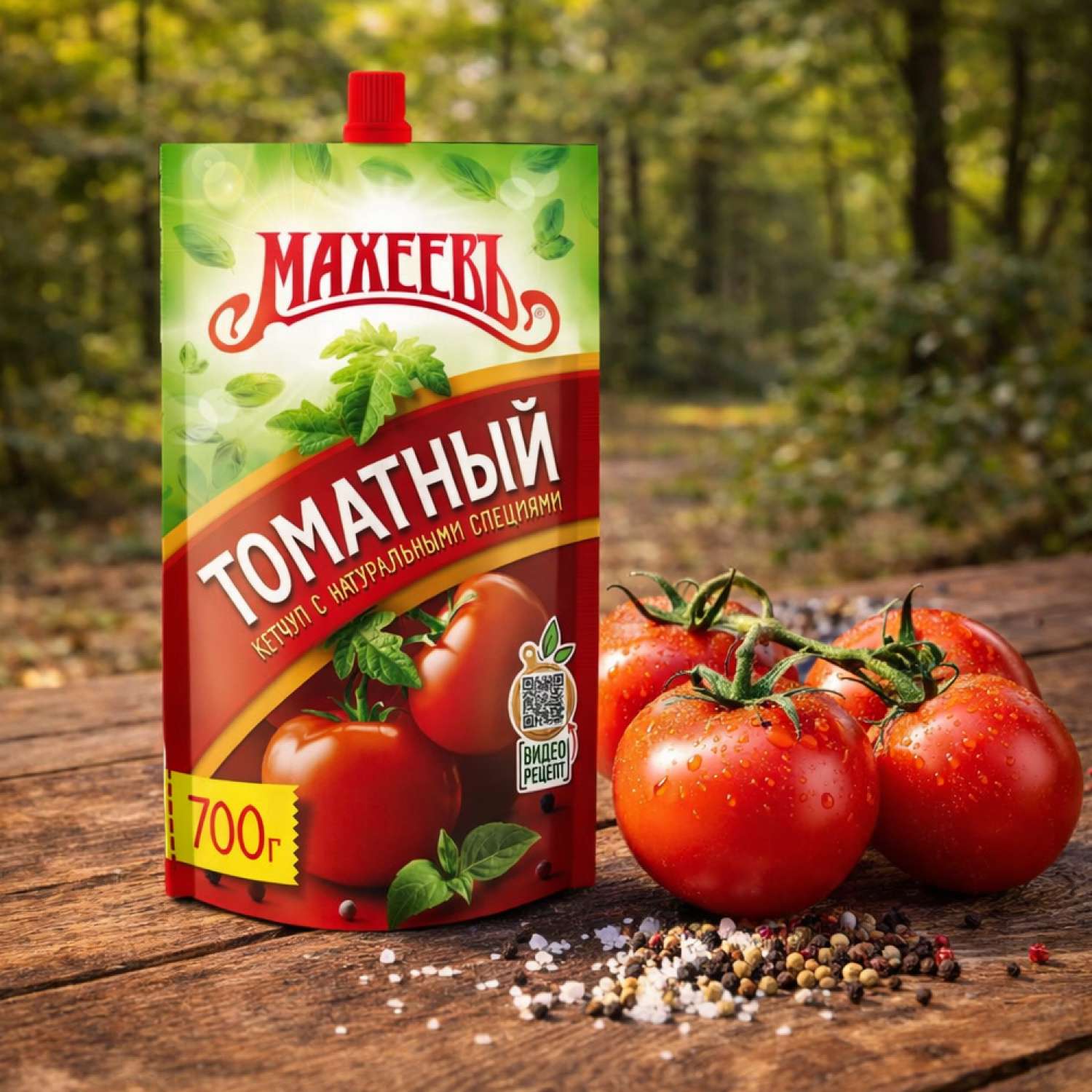 Кетчуп Махеевъ Томатный дой-пак 700г - фото 1