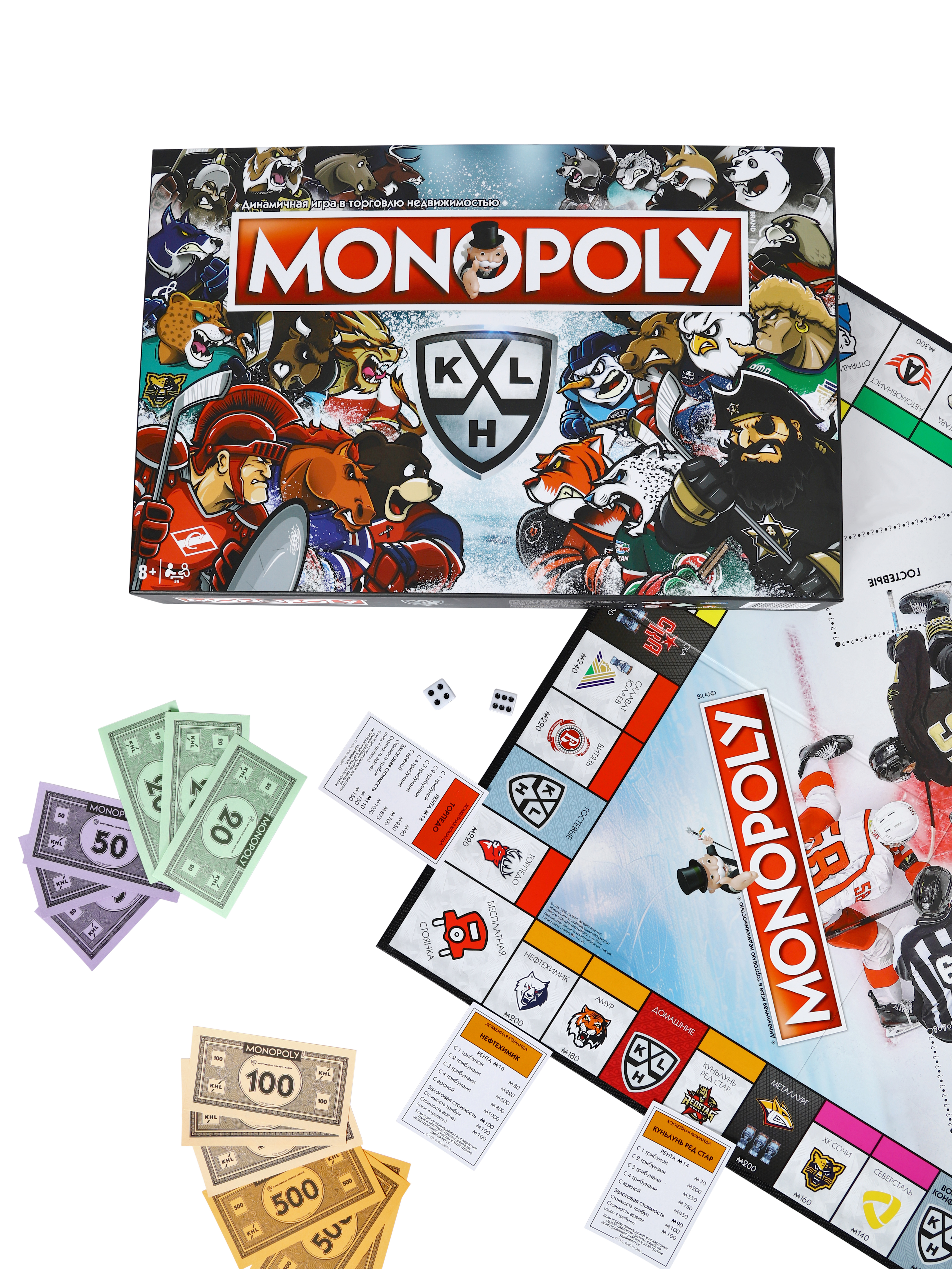 Настольная игра HASBRO (GAMES) Monopoly КХЛ Маскоты - фото 13