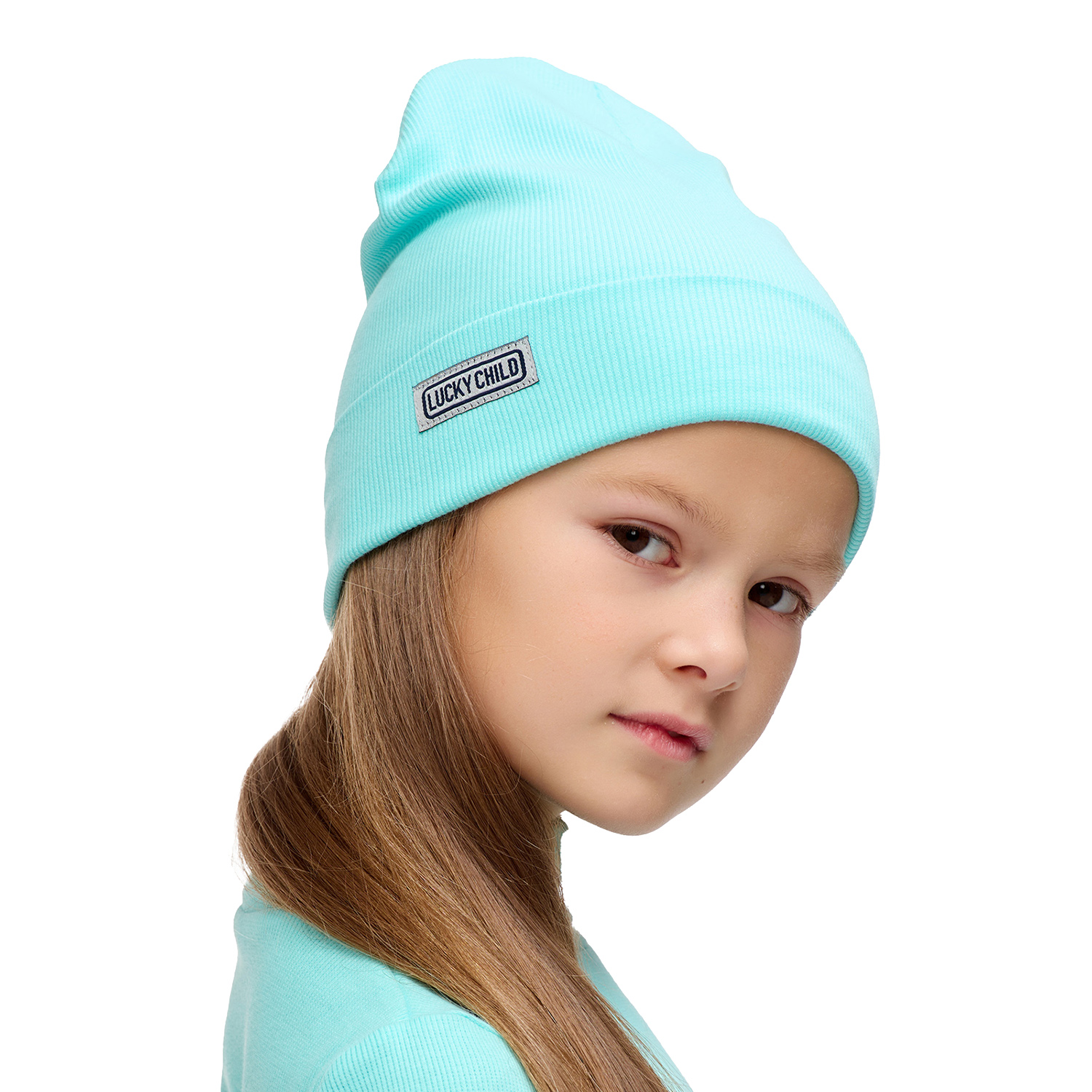Шапка Lucky Child 77-9/мятный/0-2 - фото 7