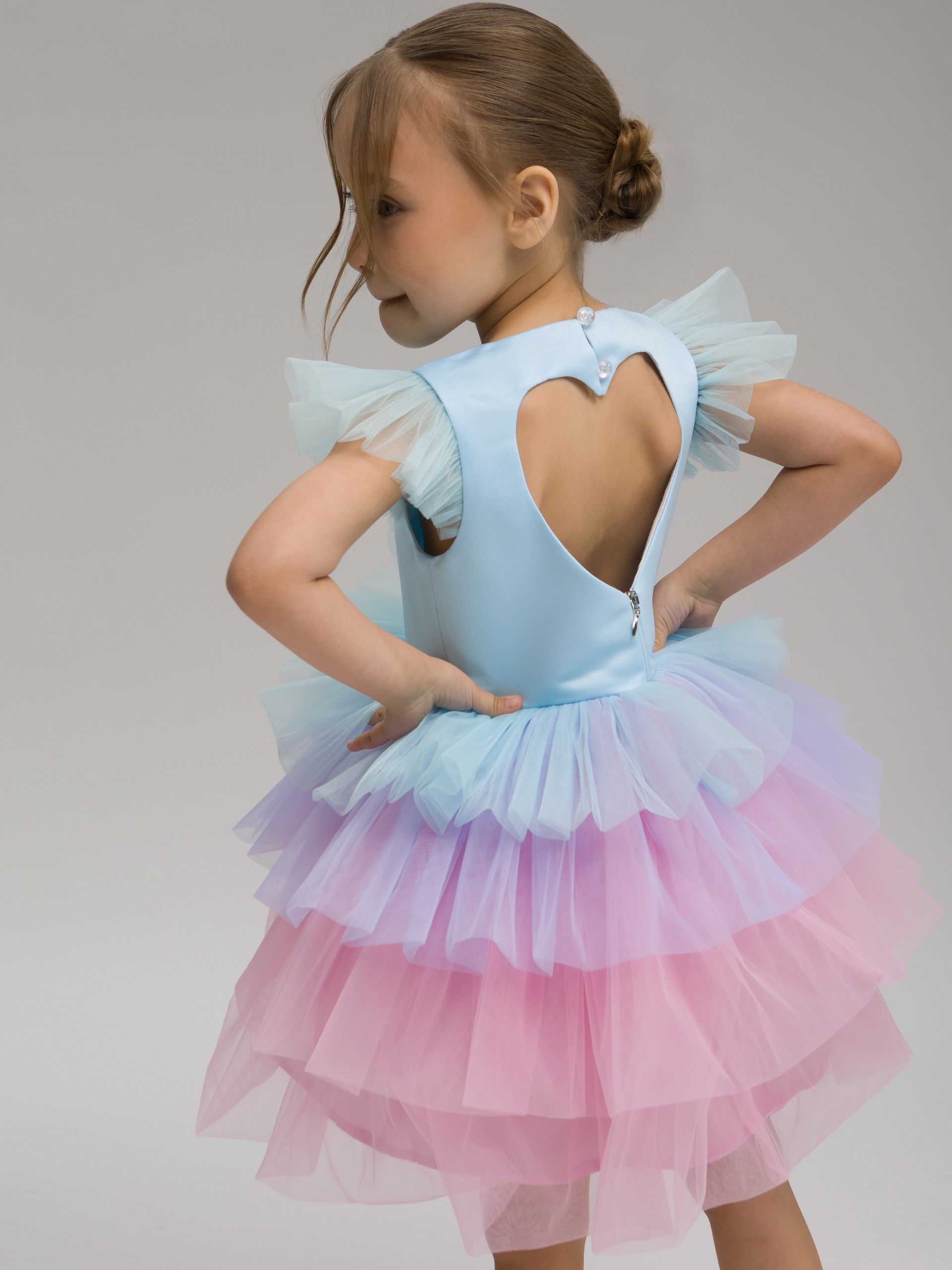 Платье LELUkids 1231.24_зефирка_голубой - фото 1