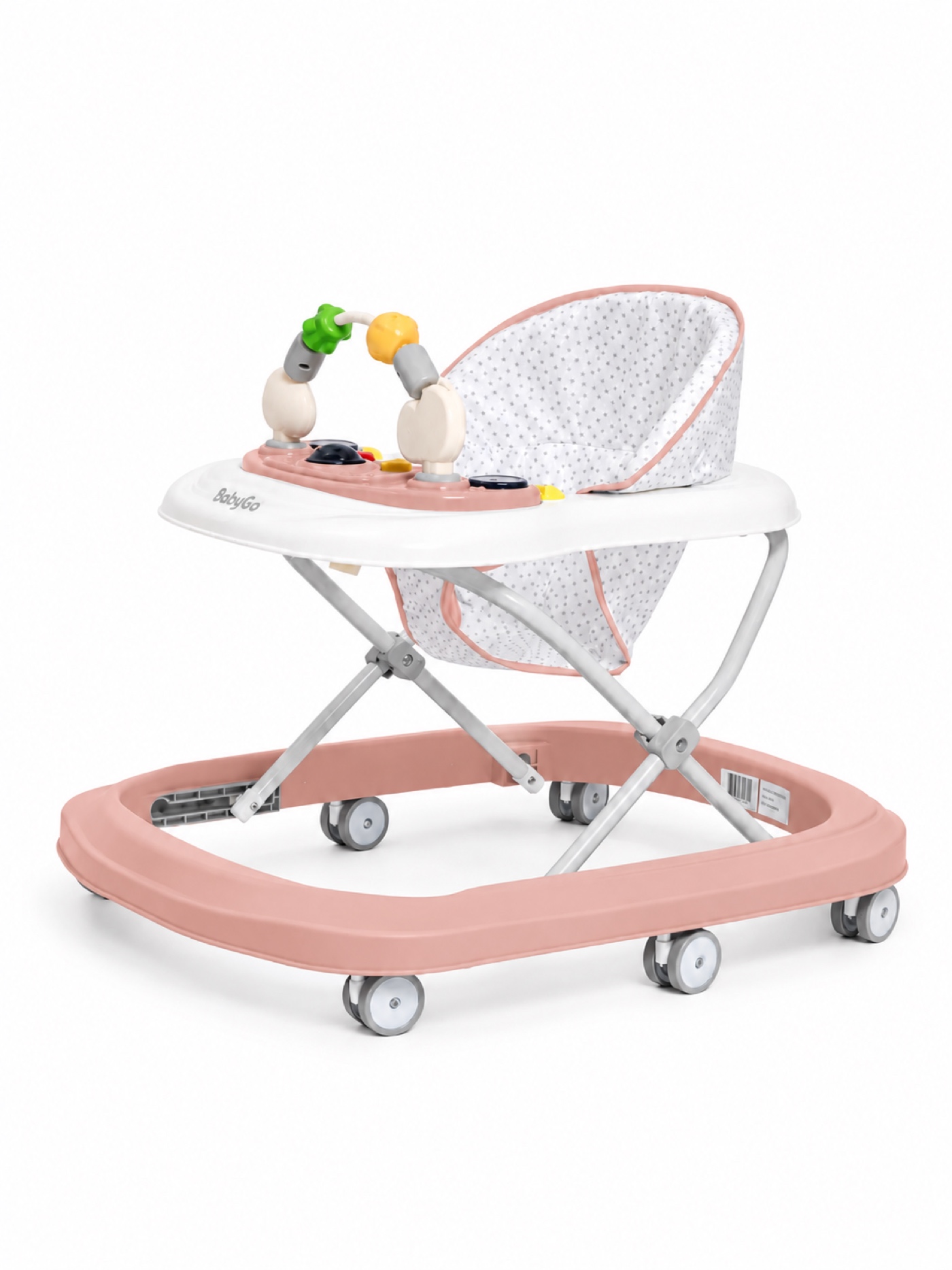 Ходунки BabyGo Simple розовый - фото 2