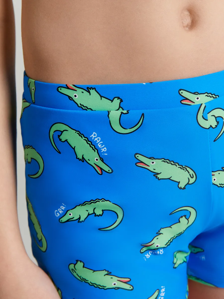 Плавки Mark Formelle (Марк Формэль) 703362/крокодильчики на синем - фото 4