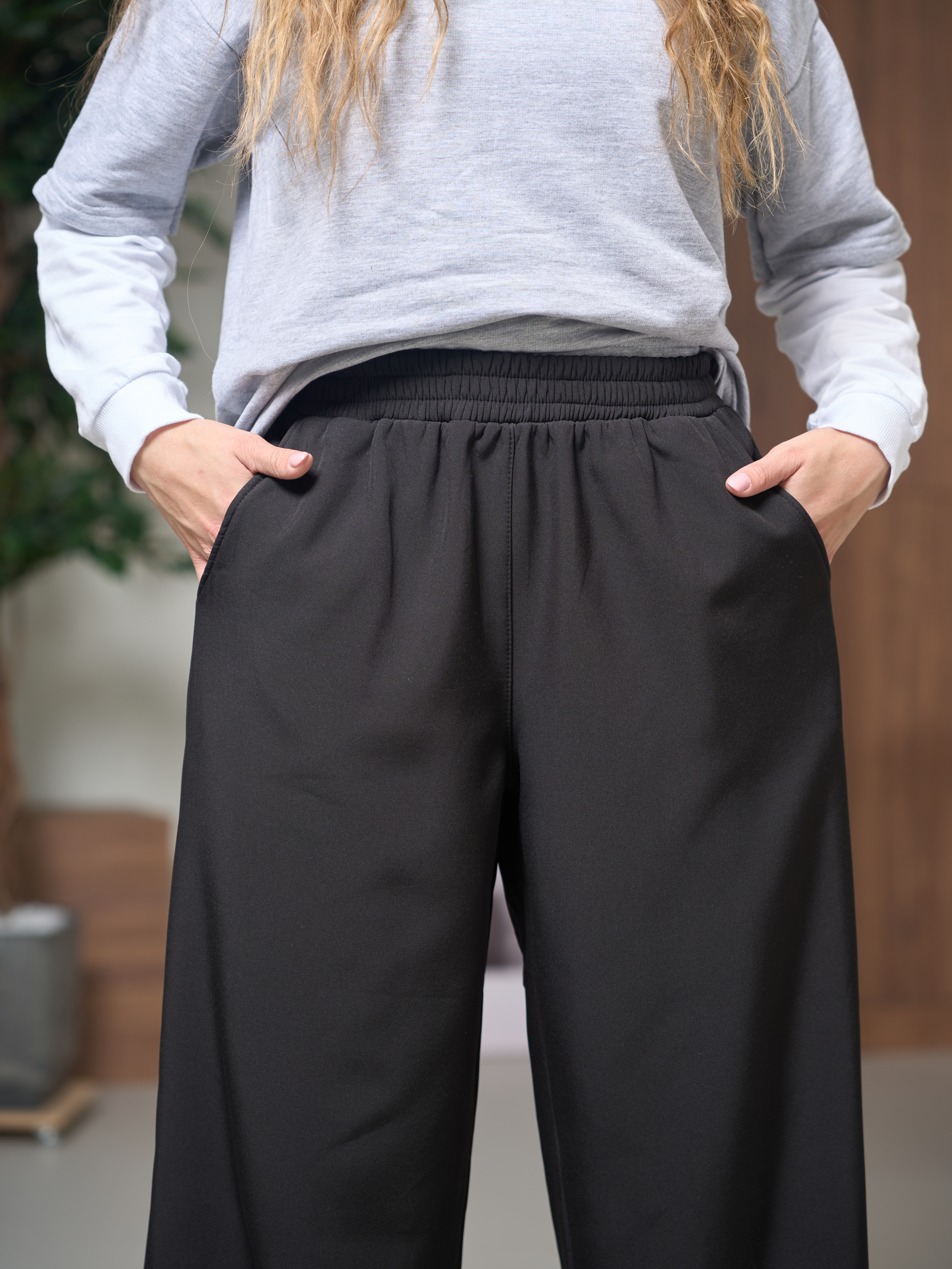 Брюки-палаццо СИНЯЯ МОДА WF1011B-H39 - фото 11