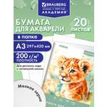 Художественная бумага Brauberg 20 лист.