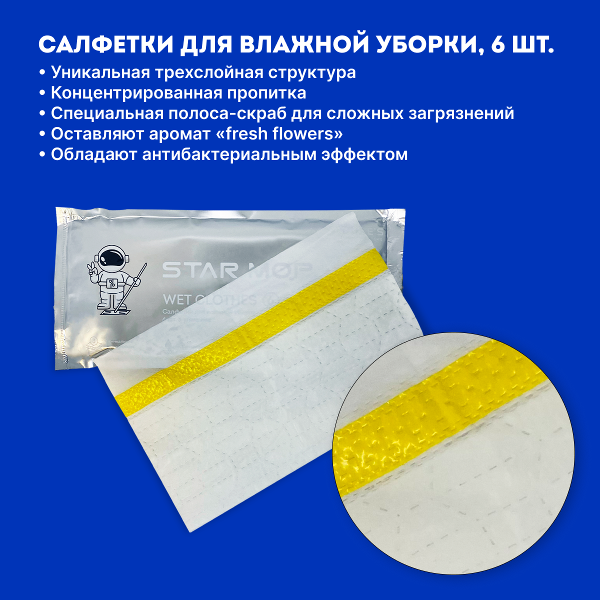 Швабра для уборки дома Dukes Home Wonders Star Mop Kit - фото 6