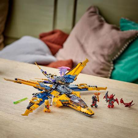 Конструктор LEGO NINJAGO Реактивный самолет Рас и Арин блочный
