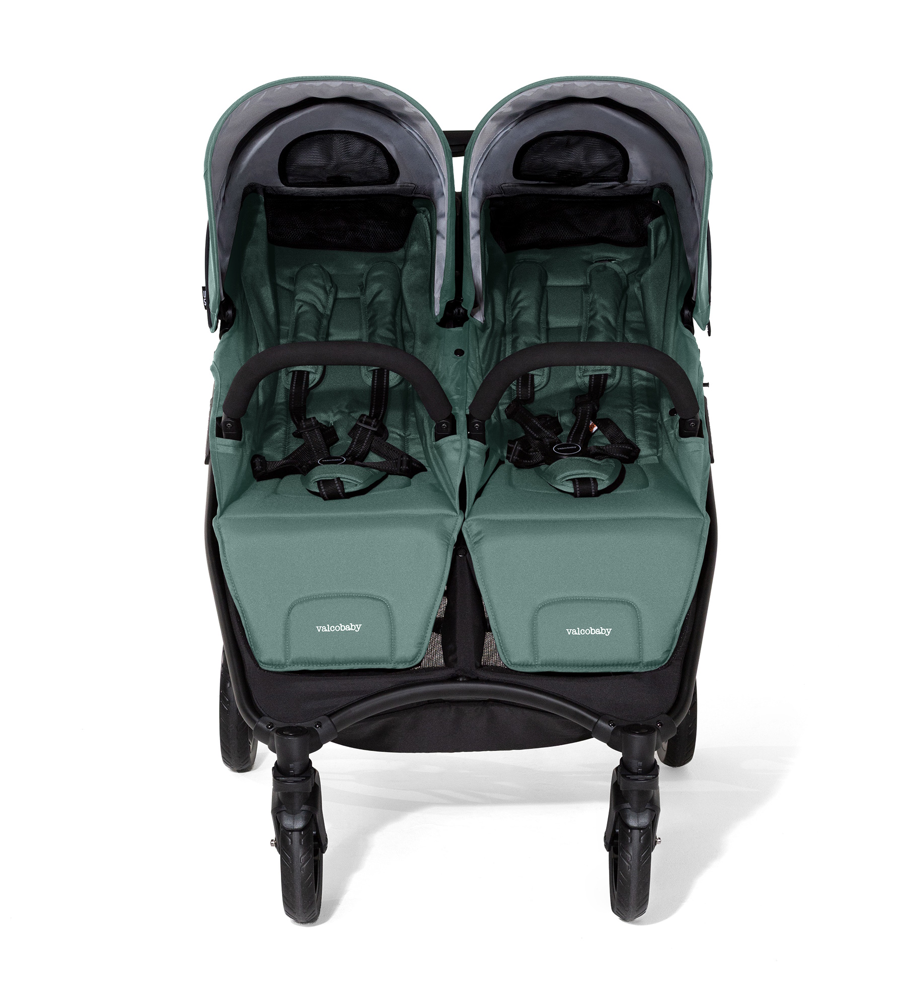 Коляска прогулочная для двойни Valco baby Snap Duo зеленый - фото 18