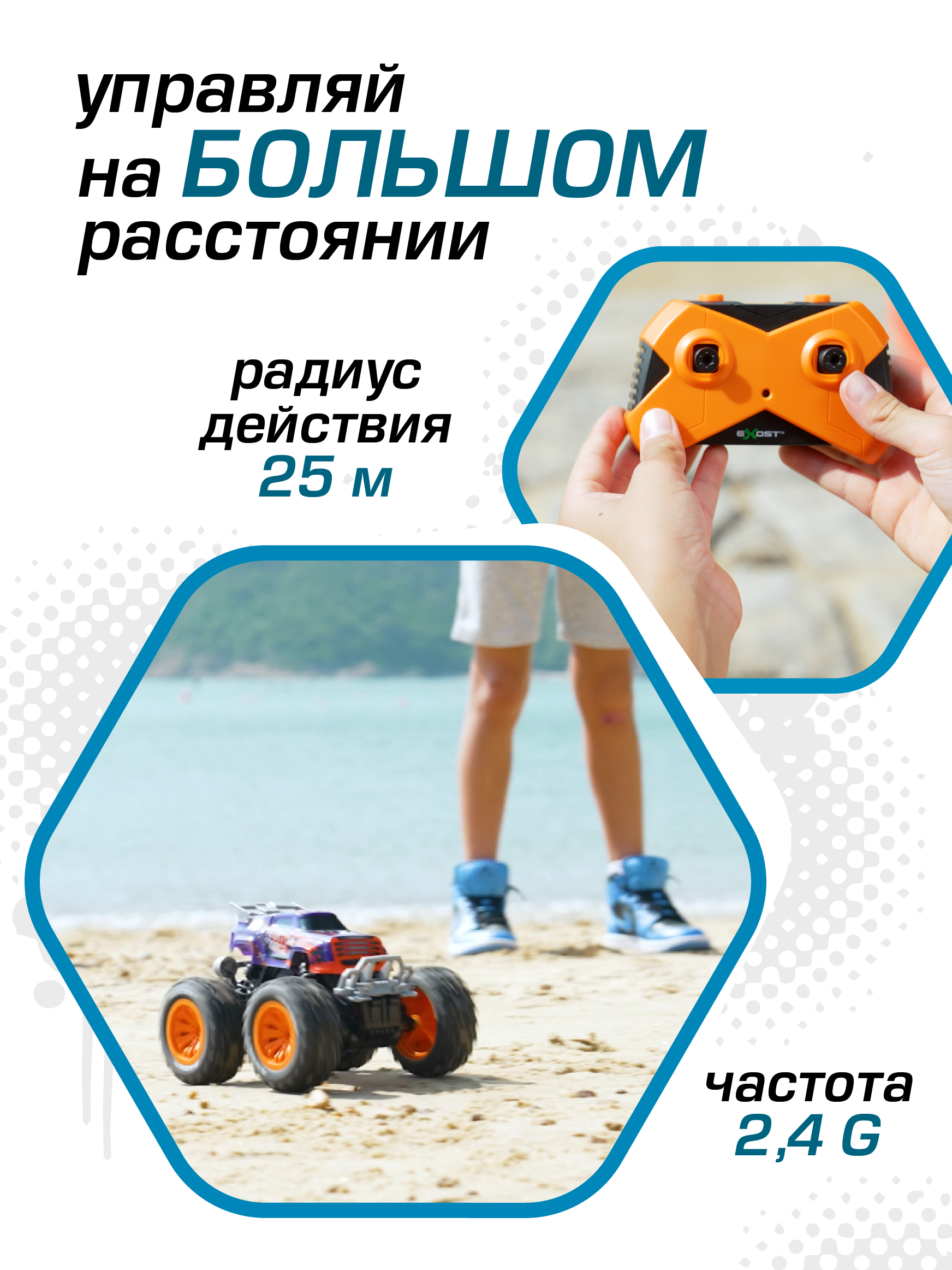 Внедорожник РУ Exost Фантомная сила 19 см - фото 4