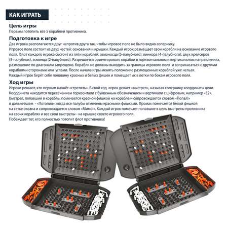 Настольная игра Bondibon для двоих Морской Бой