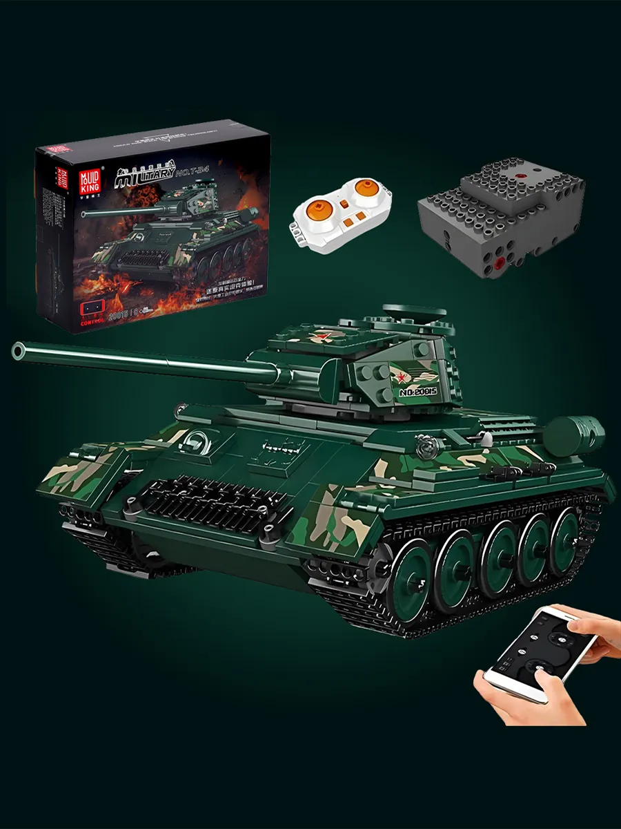 Конструктор Mould King Танк T-34-85 800 дет. - фото 8