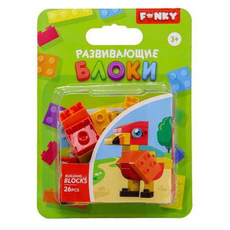 Конструктор Funky Toys Попугай блочный