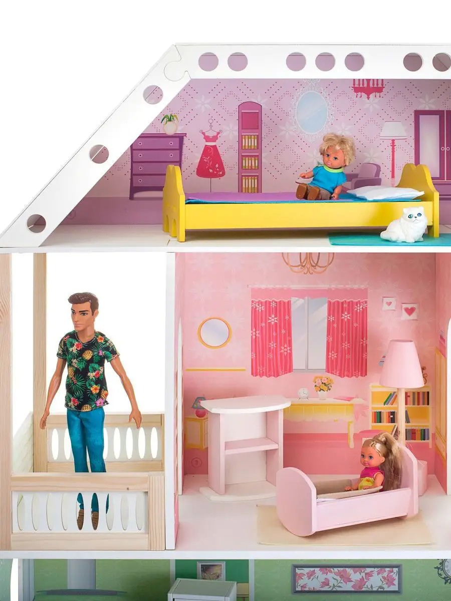 Домик для кукол PAREMO с мебелью PD318-01 - фото 9