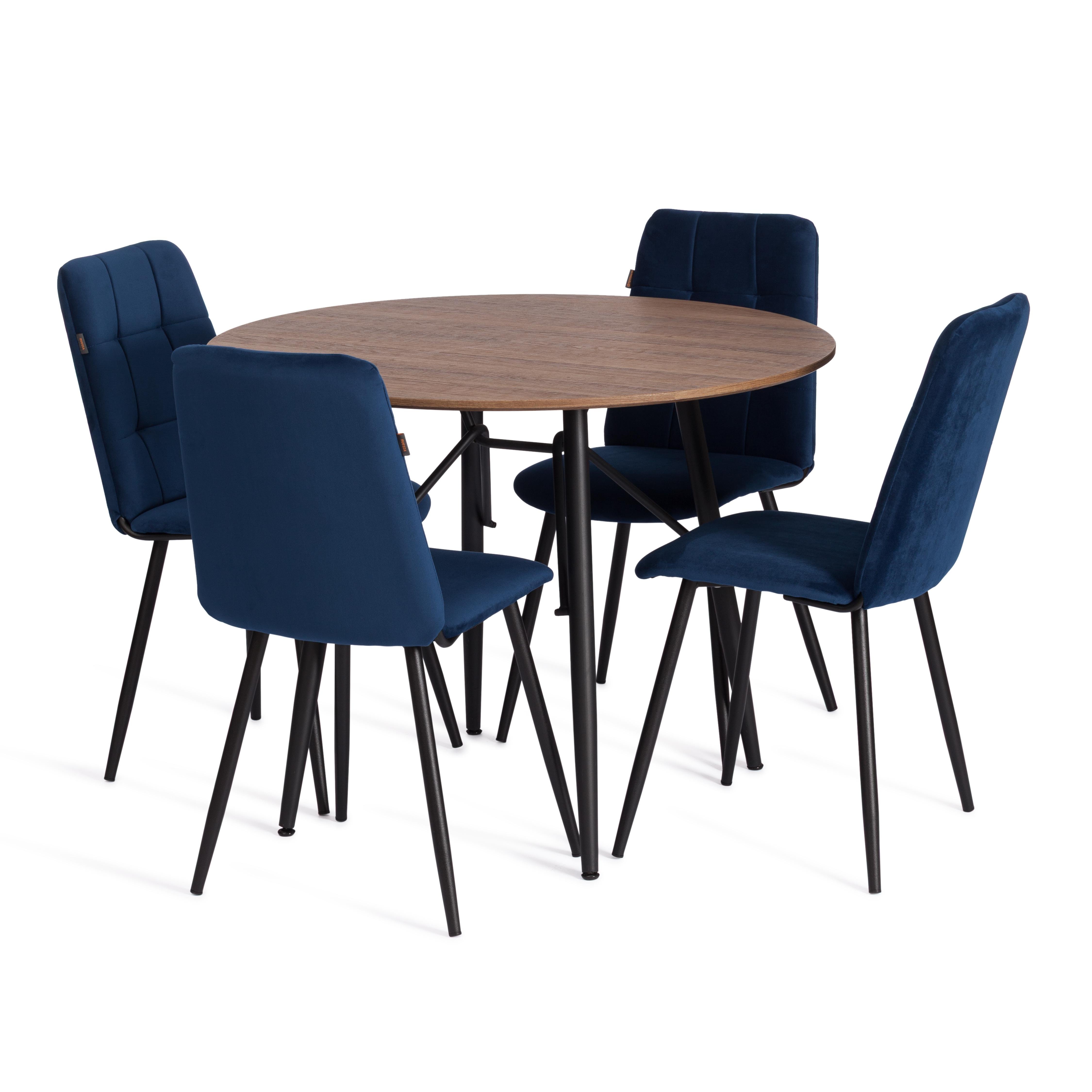 Стул TETCHAIR Asti TREND велюр синий - фото 3