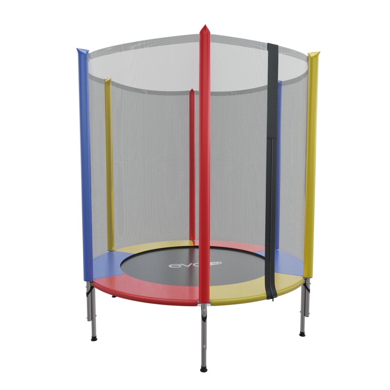Батут каркасный evo jump EVO jump color 4,5ft с внешней сеткой 140 см - фото 4