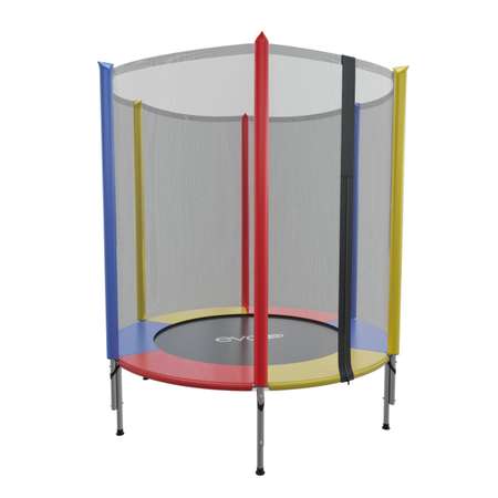 Батут каркасный evo jump EVO jump color 4,5ft с внешней сеткой 140 см