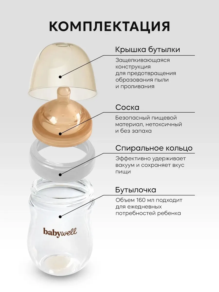 Бутылочка BabyWell 160 мл - фото 4