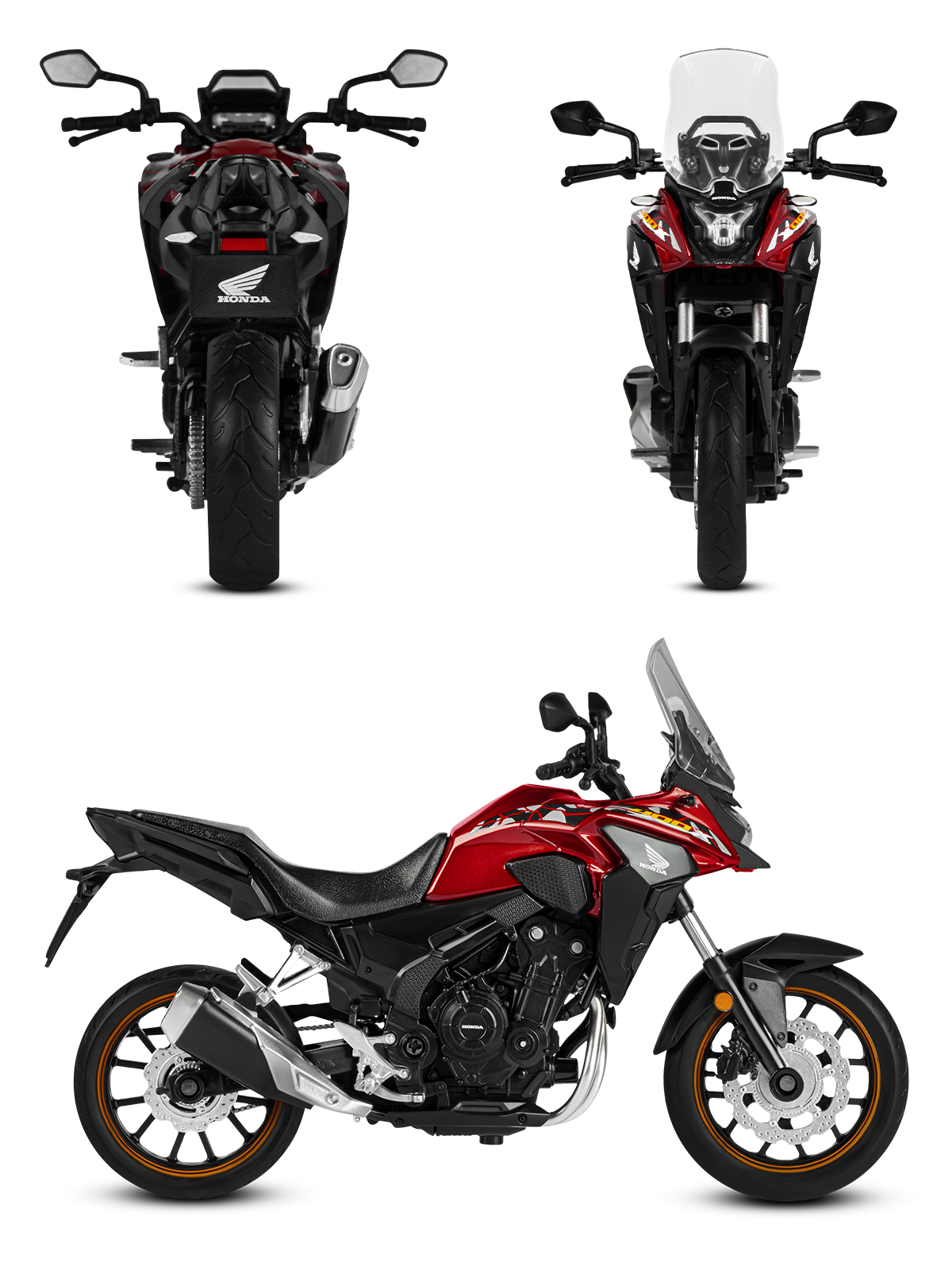 Мотоцикл АВТОпанорама Honda CB400X 1:12 JB1251644 - фото 12