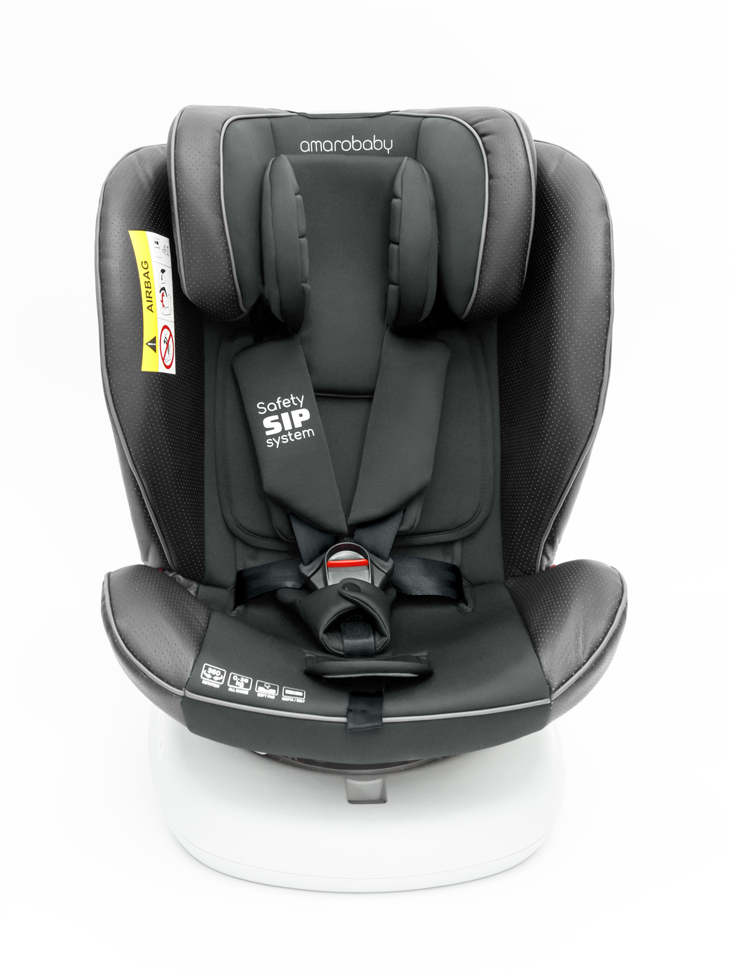 Автокресло Amarobaby Champion Isofix 0+/1/2/3 (0-36 кг) черный - фото 25