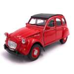 Автомобиль Welly Citroen 2CV Soft-top красный 1:38