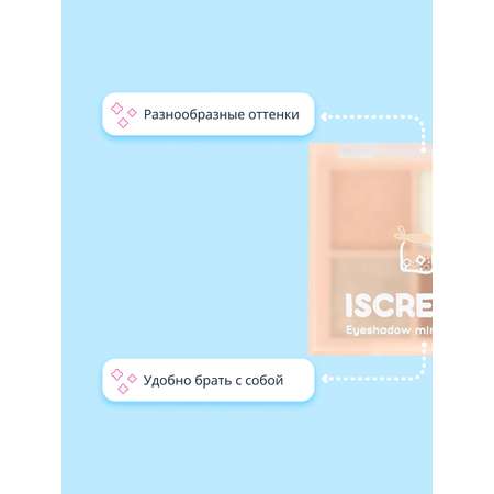 Палетка теней ISCREAM Desserts (cookies) тон 01-04