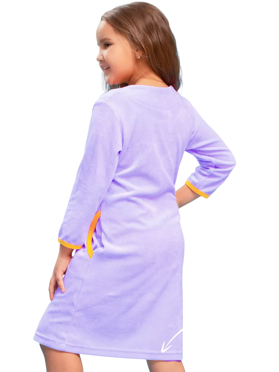 Халат TOTEMFOX 831В2F/сиреневыйКотик - фото 2