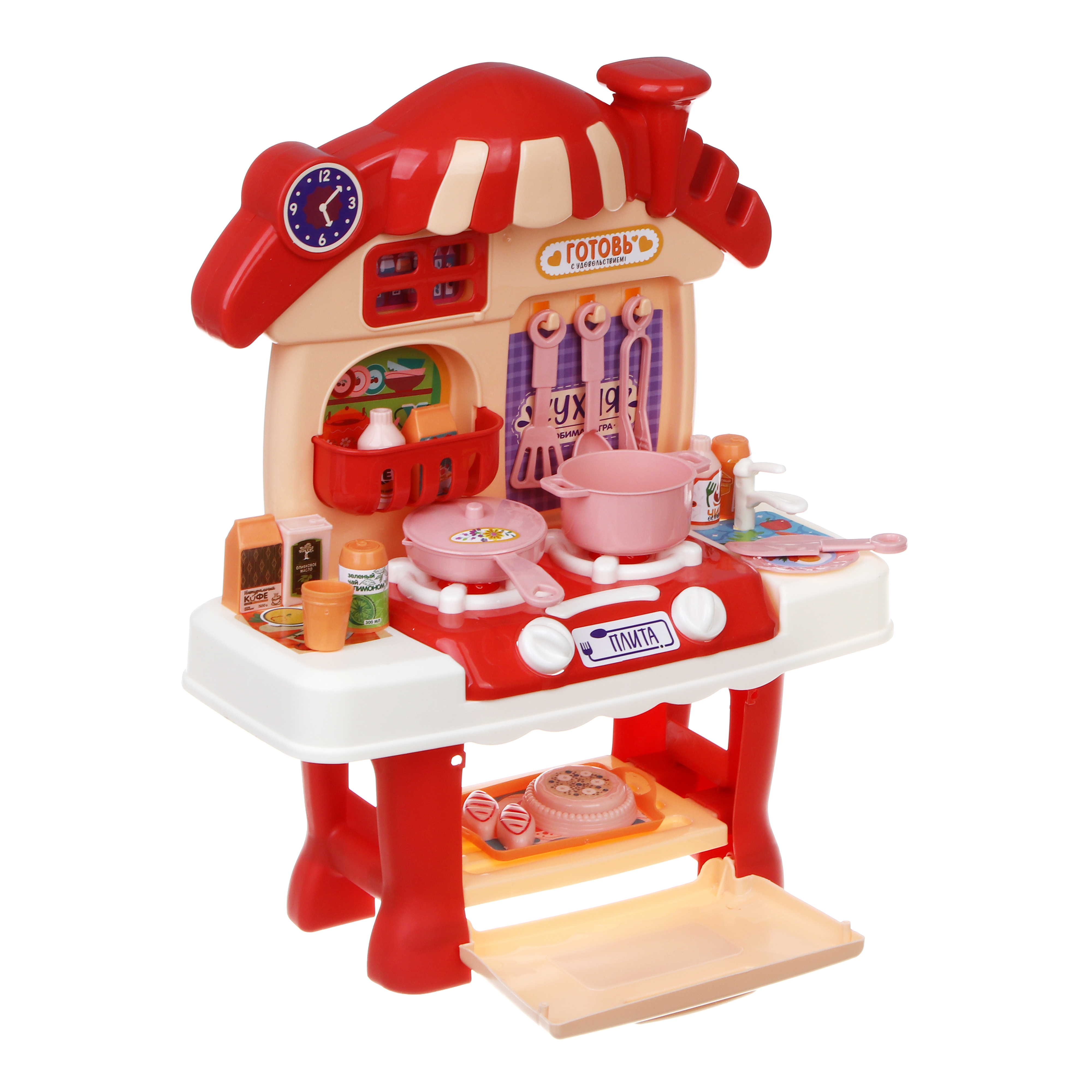 Игрушечная кухня Игроленд с аксессуарами: 30 шт. - фото 12