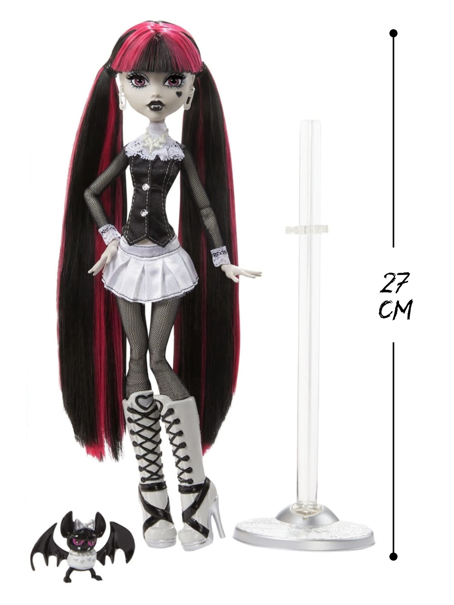 Кукла модельная Monster High Reel Drama HKN27 Дракулаура высота 27 см HKN27 - фото 2
