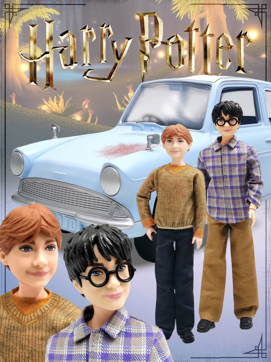 Кукла модельная Harry Potter Гарри Поттер и Рон Уизли высота 25 см HHX03 - фото 1