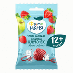 Фруктовые кусочки ФрутоНяня яблоко-клубника клубочек с 12 мес 15 г