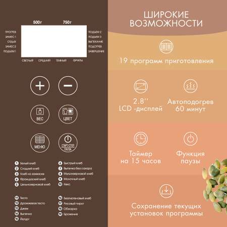 Хлебопечь ENDEVER skyLine MB-54