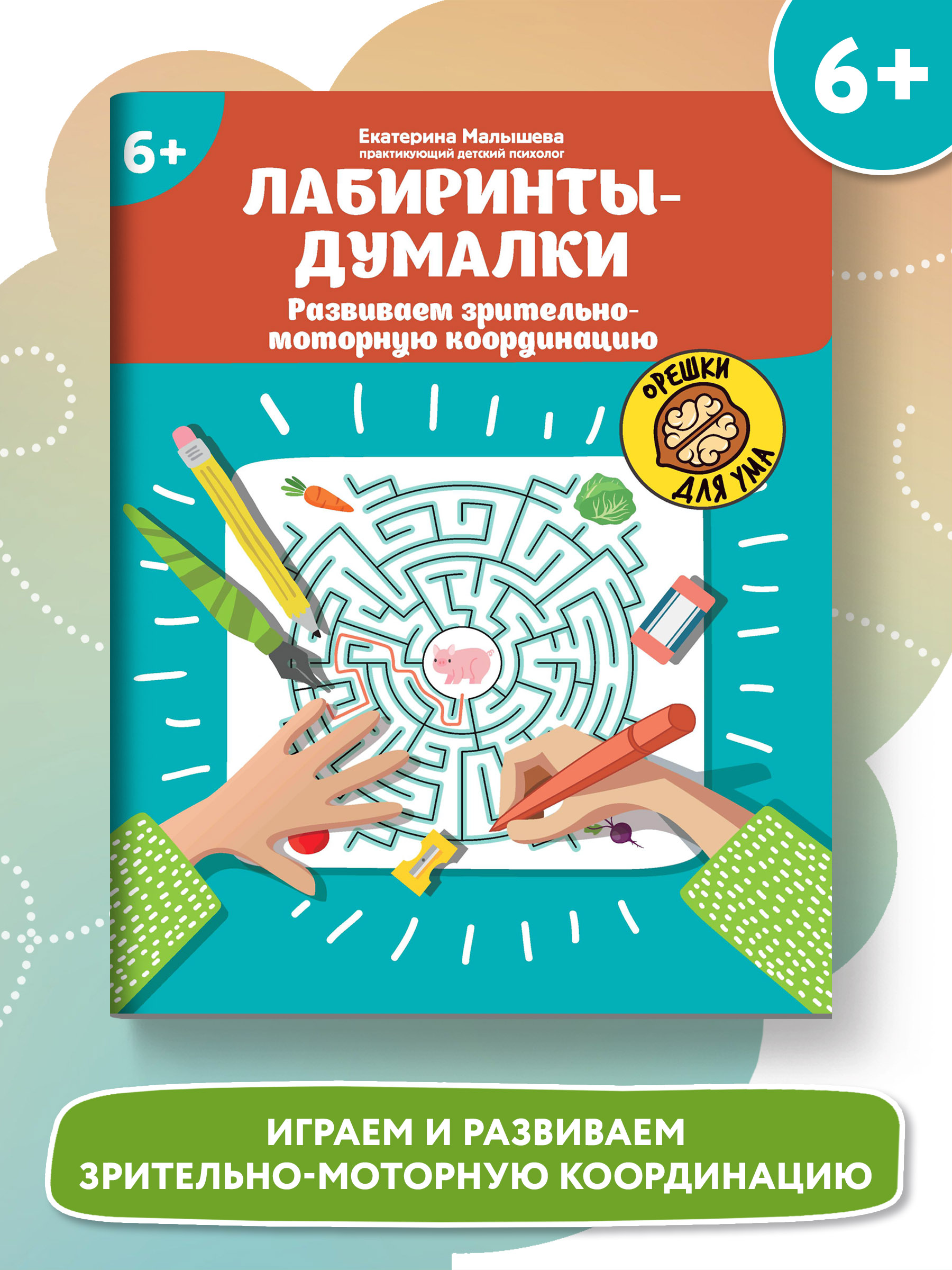 Книга Феникс Лабиринты-думалки Развиваем зрительно-моторную координацию 6+ - фото 1