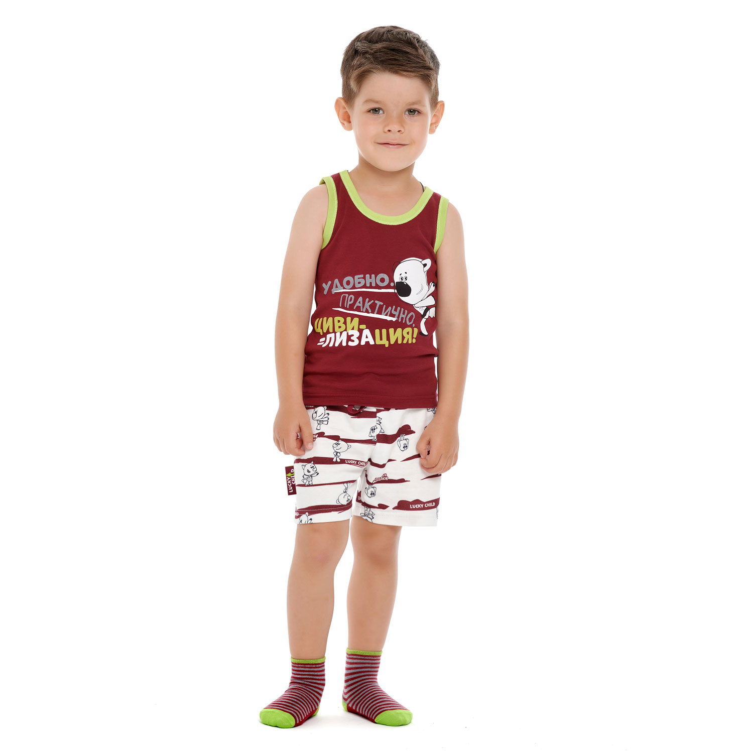 Костюм Lucky Child 70-412/0-2/борд - фото 1