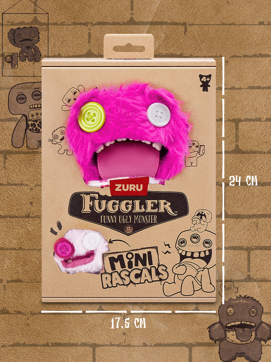 Мягкая игрушка FUGGLER Уга Буга с малышом 24 см - фото 3