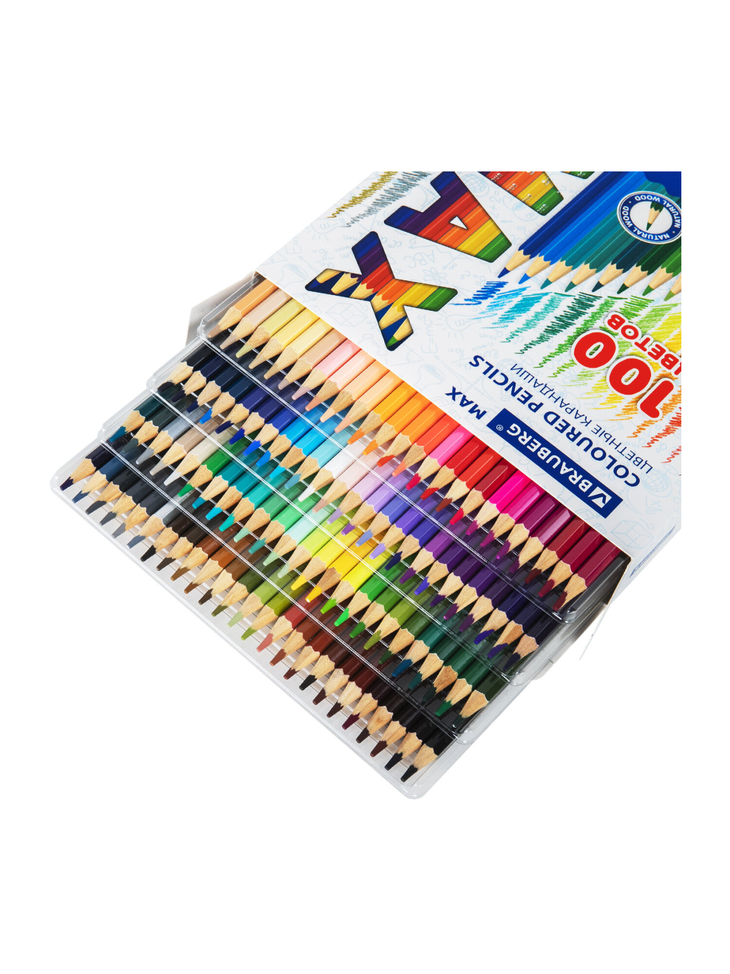 Карандаши цветные Brauberg 100 шт. - фото 8