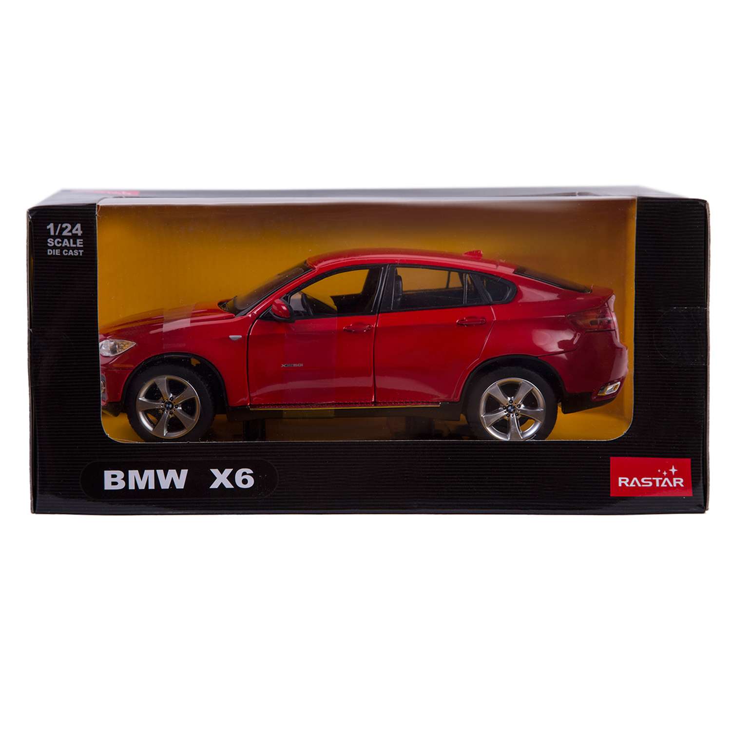 Автомобиль Rastar BMW X6 1:24 красный 41500 - фото 3