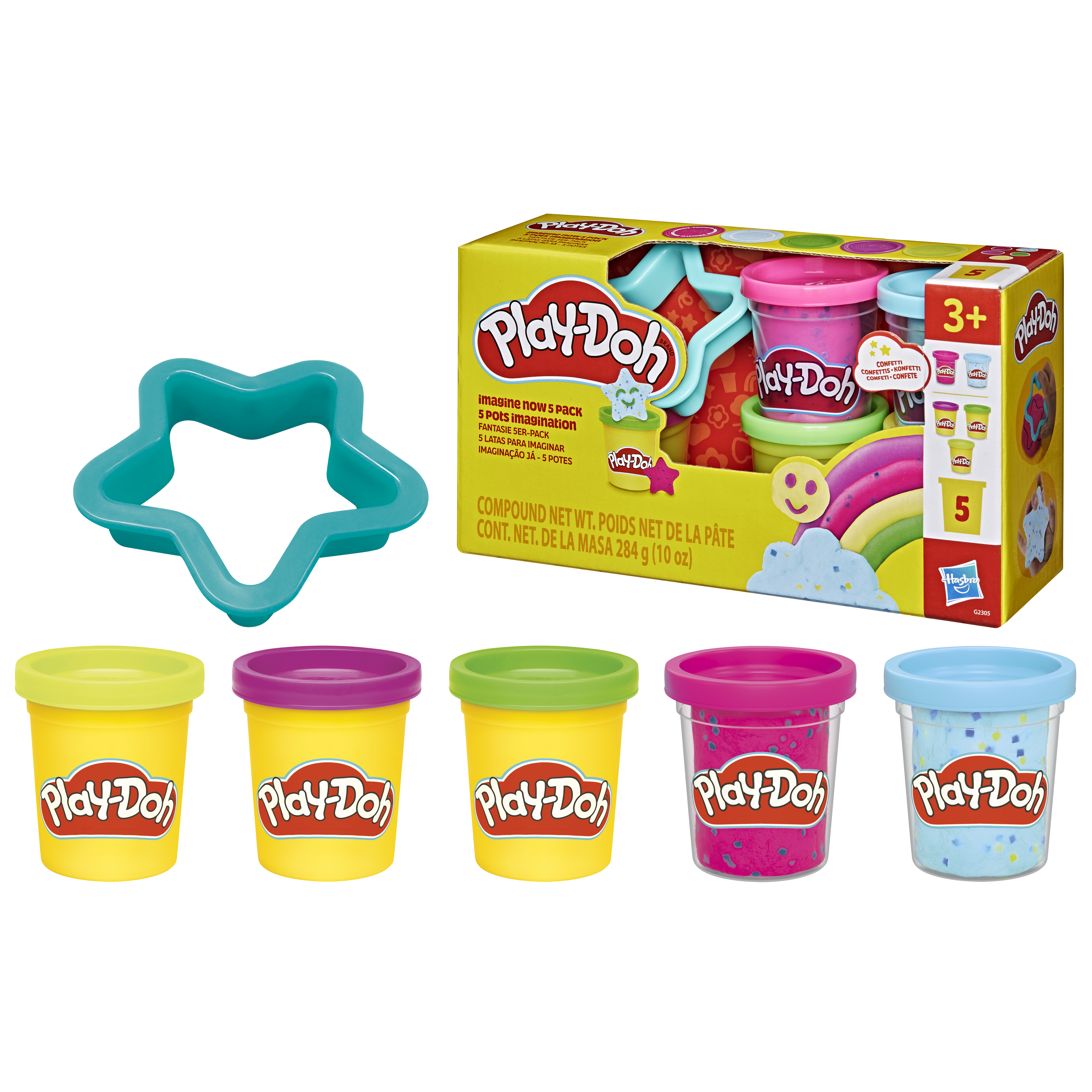 Масса для лепки Hasbro Play Doh Воображение 5шт - фото 1