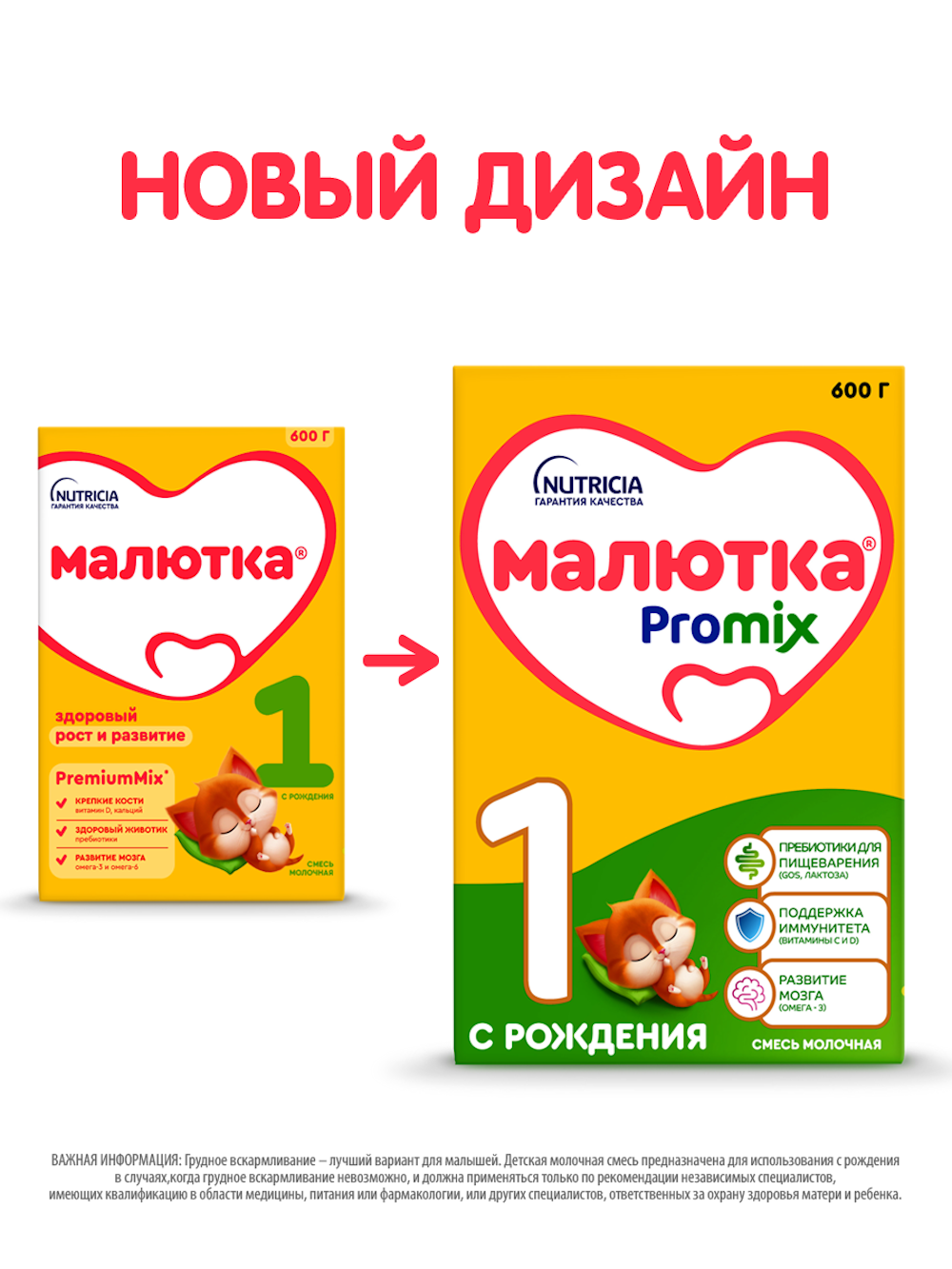 Смесь молочная сухая Малютка 1 600г с 0 месяцев - фото 2