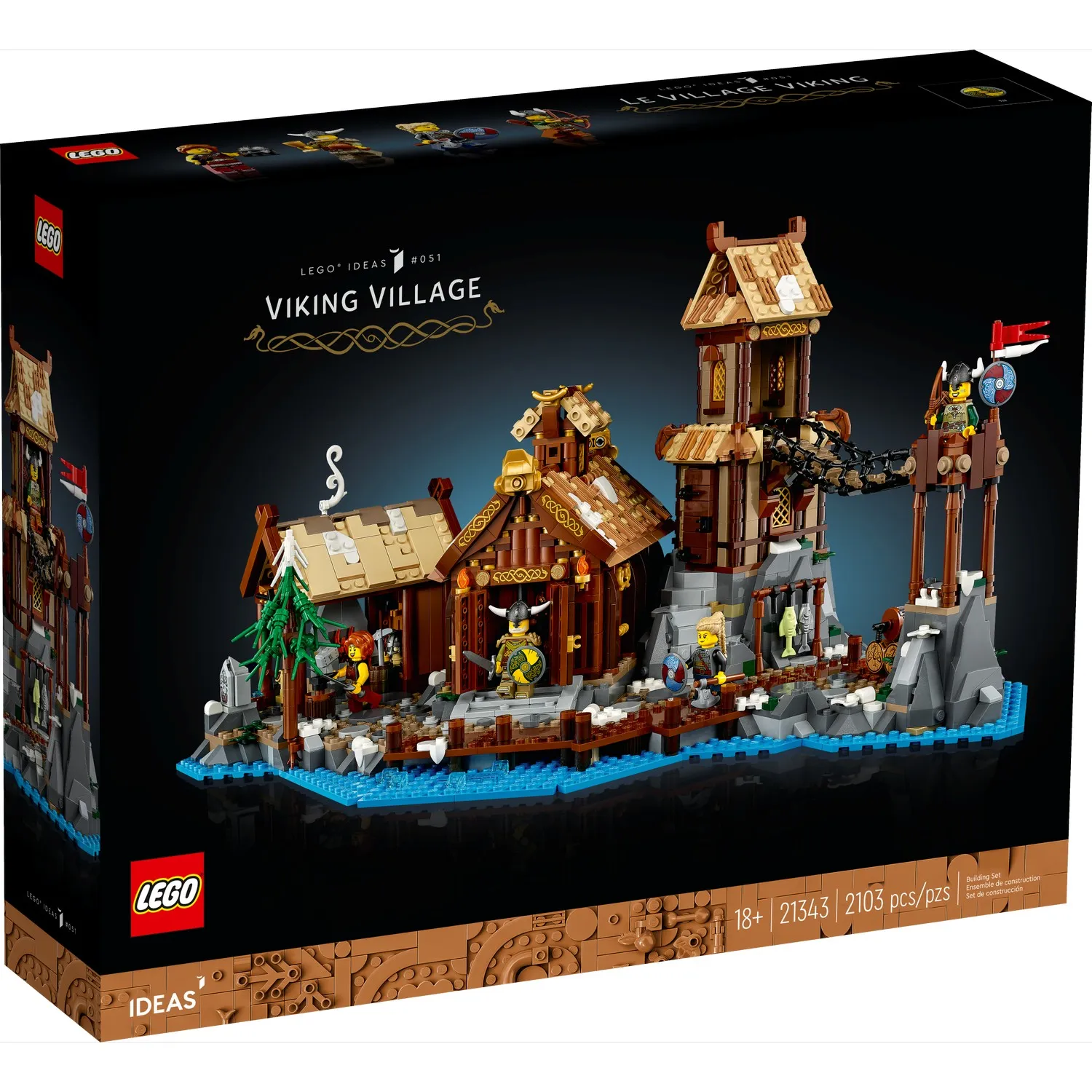 Изображение товара Конструктор LEGO Ideas Деревня викингов с 2103 деталями