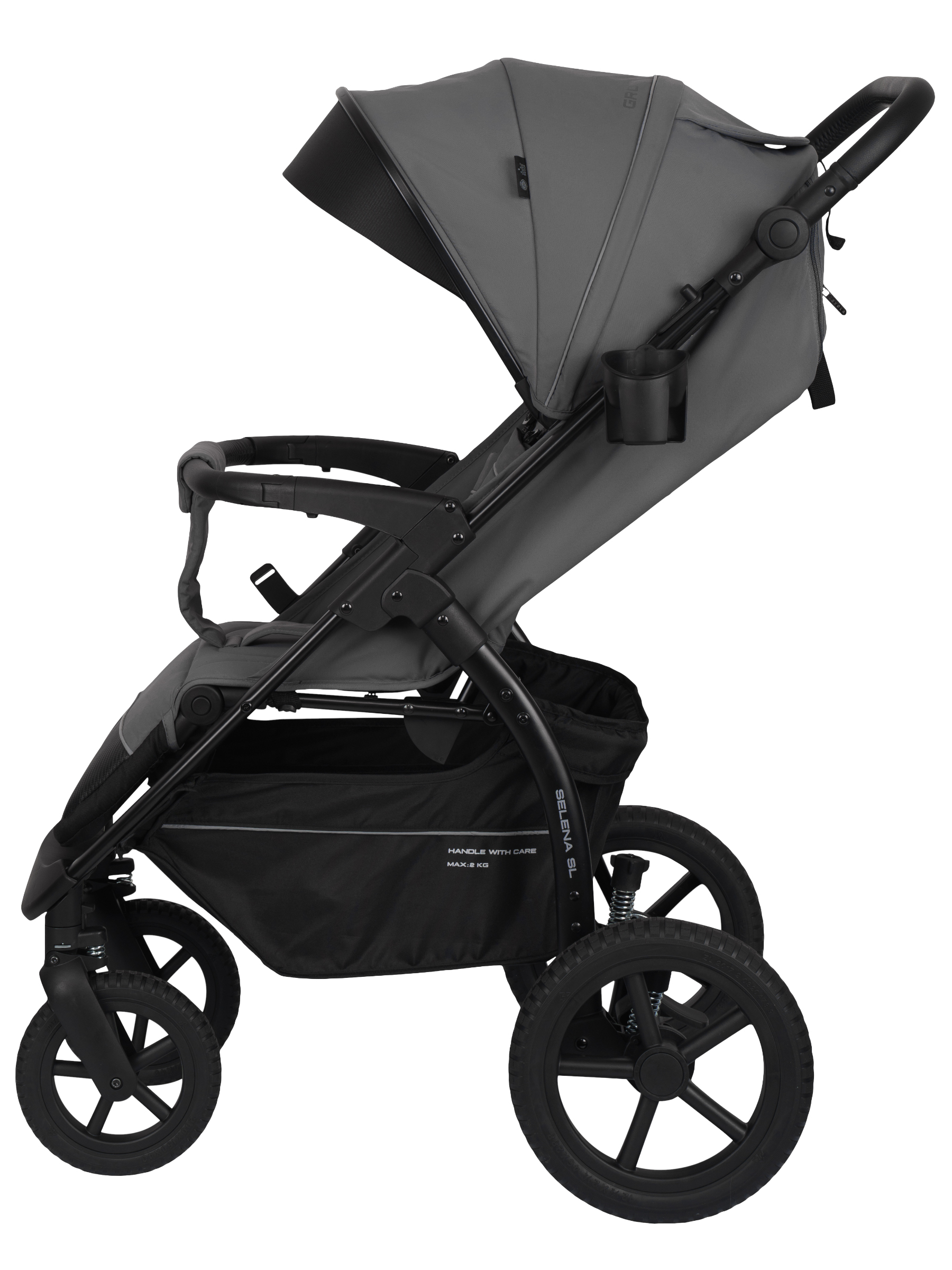 Коляска прогулочная JOVOLA Selena SL, всесезонная серый - фото 21