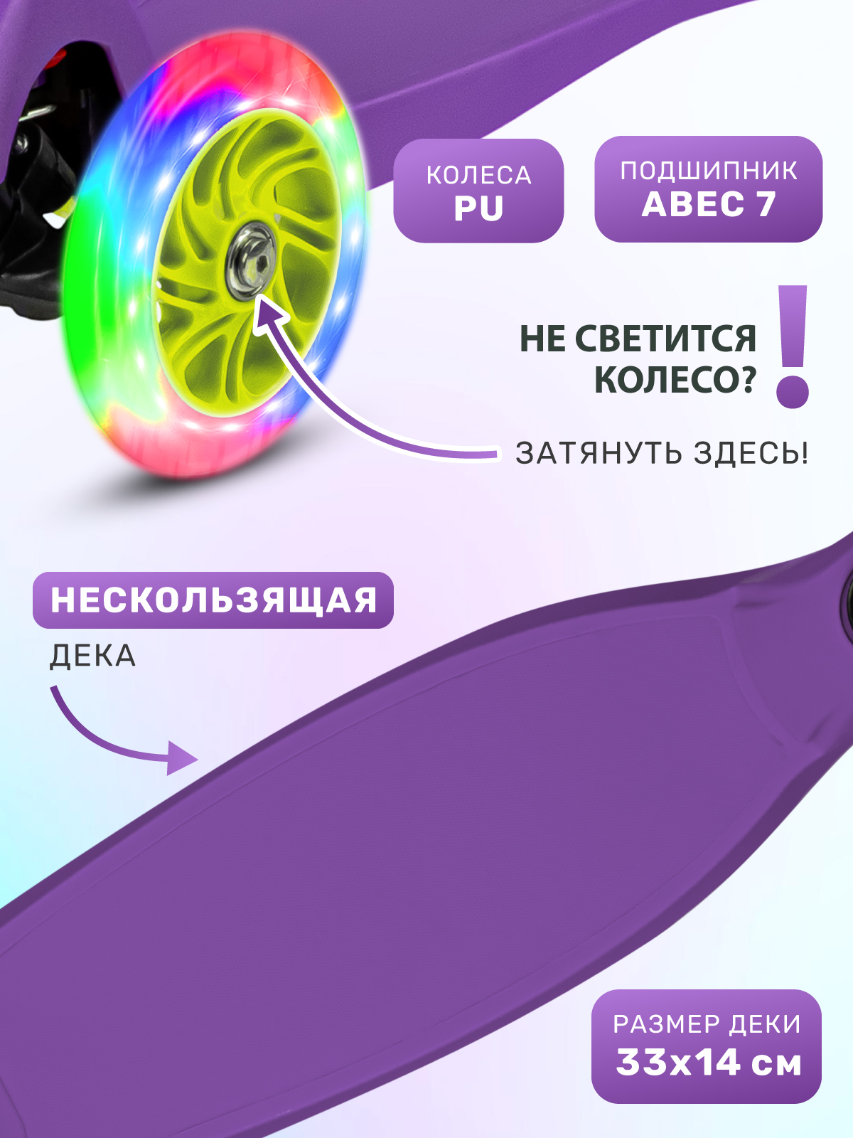 Самокат CITYRIDE трехколесный - фото 3
