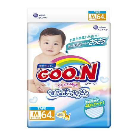 Подгузники Goon M (6-11 кг) 64 шт.