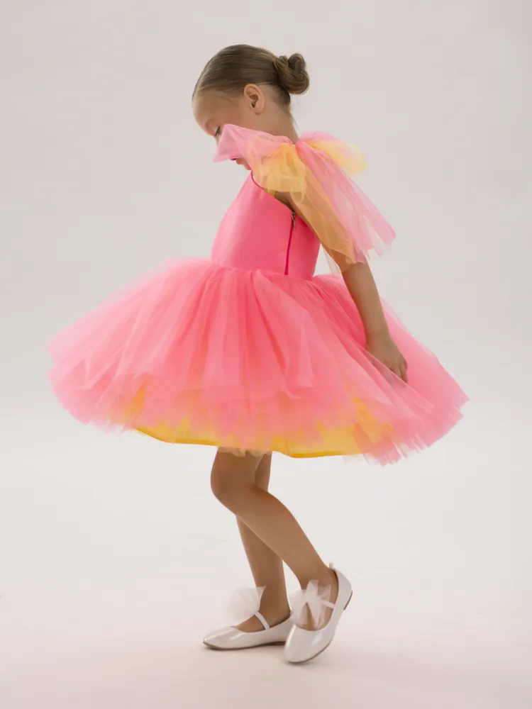 Платье LELUkids LD0115_мишель_неон - фото 4
