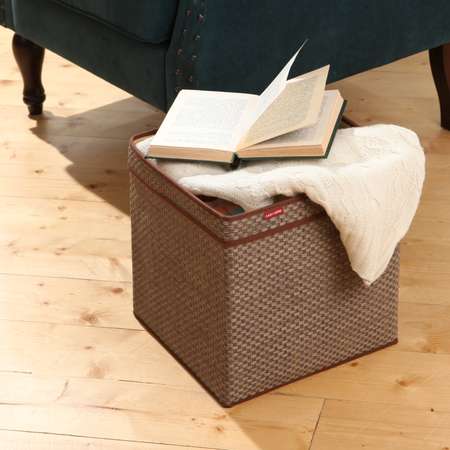 Корзина для хранения CASY HOME с ручками бежевый ВА-042