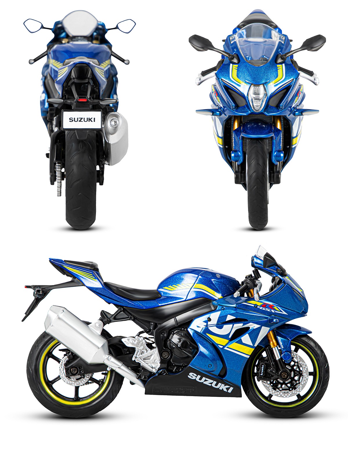 Мотоцикл АВТОпанорама Suzuki GSX R1000 1:12 JB1251572 - фото 14