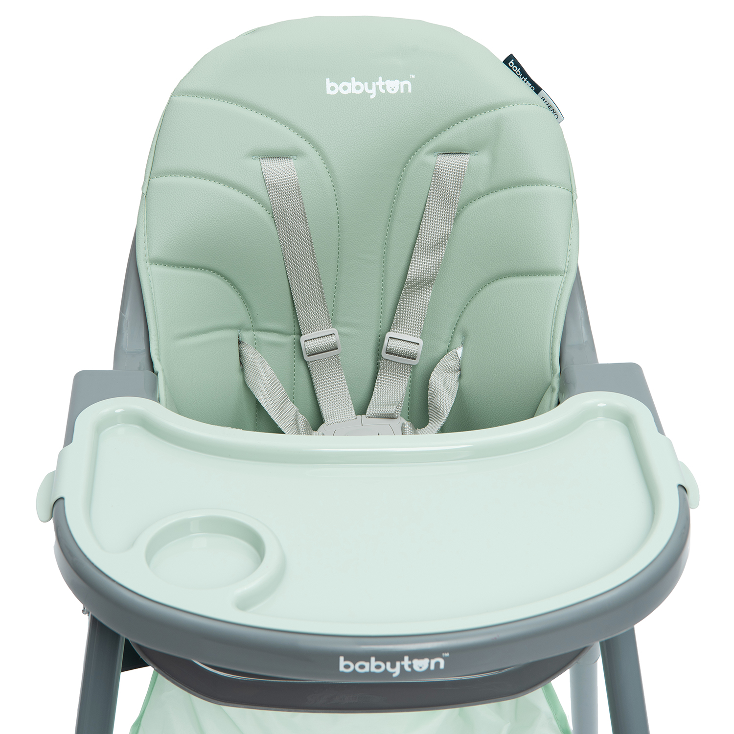 Стульчик для кормления Babyton Bueno Green-Grey зеленый - фото 5