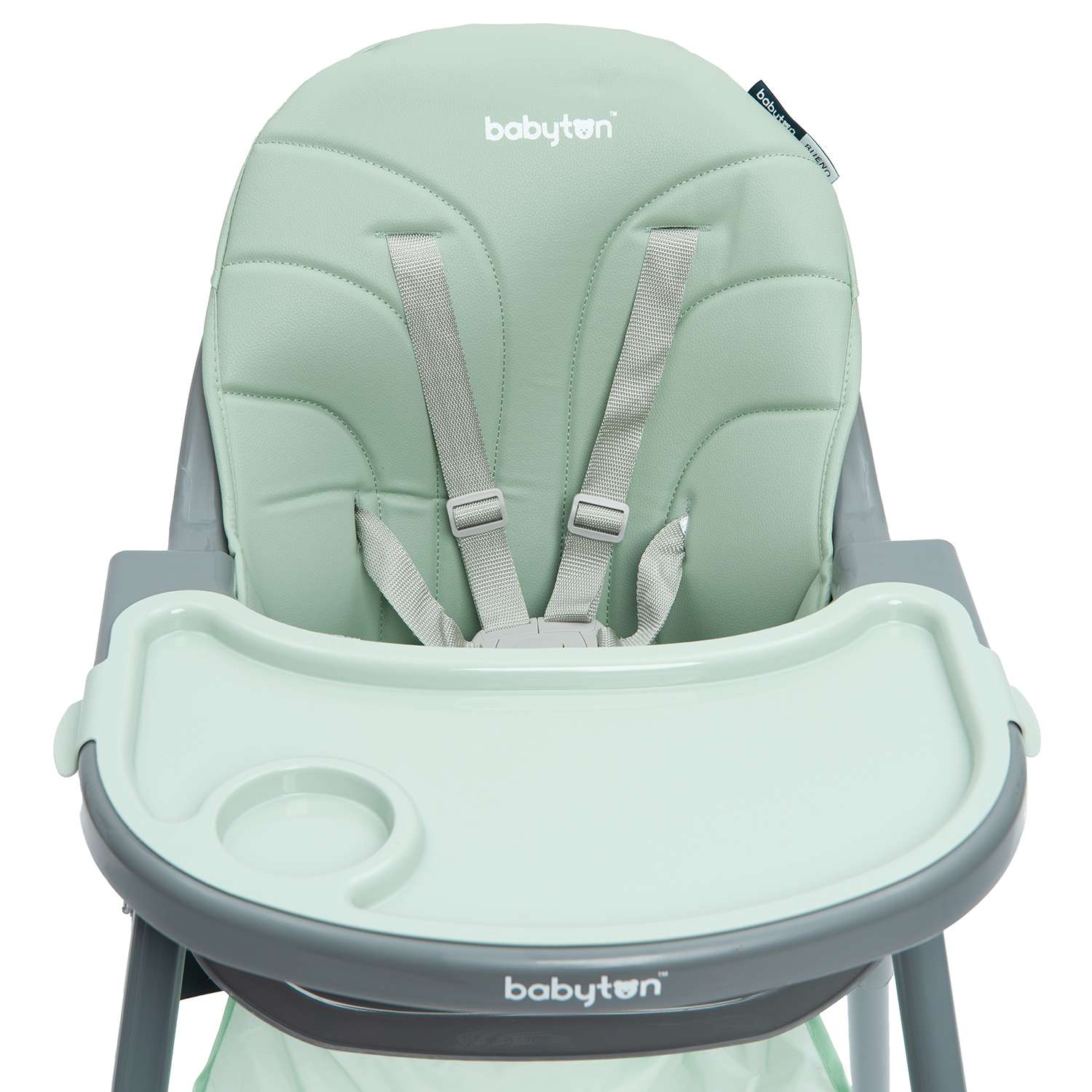 Стульчик для кормления Babyton Bueno Green-Grey классический - фото 5