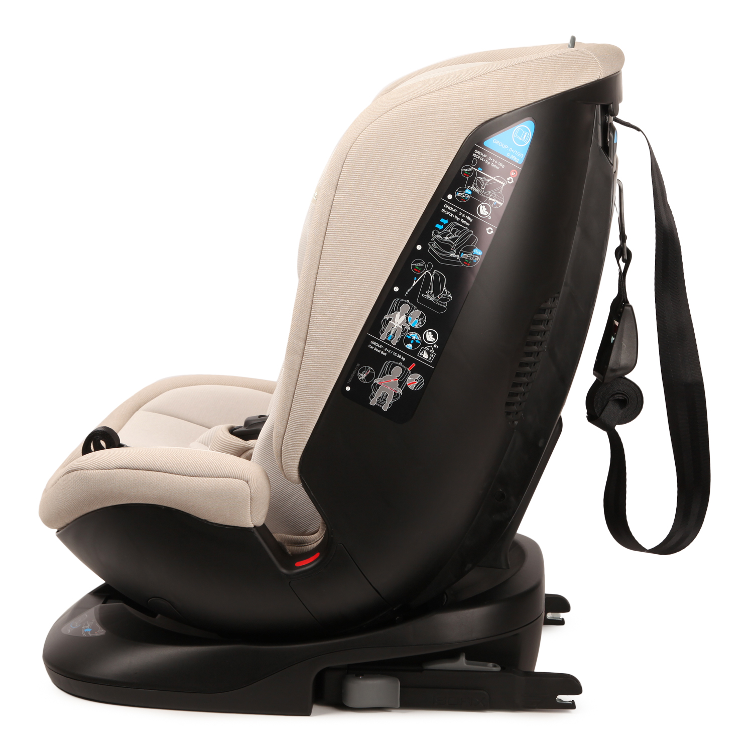 Автокресло Olsson Grow Fast Beige Isofix 0+/1/2/3 (0-36 кг) - фото 2